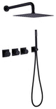 Square Rainfall Complete Shower System With Rough-In Valve