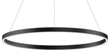 ET2 E22726 Groove 32"W LED Ring Chandelier - Black