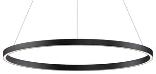 ET2 E22726 Groove 32"W LED Ring Chandelier - Black