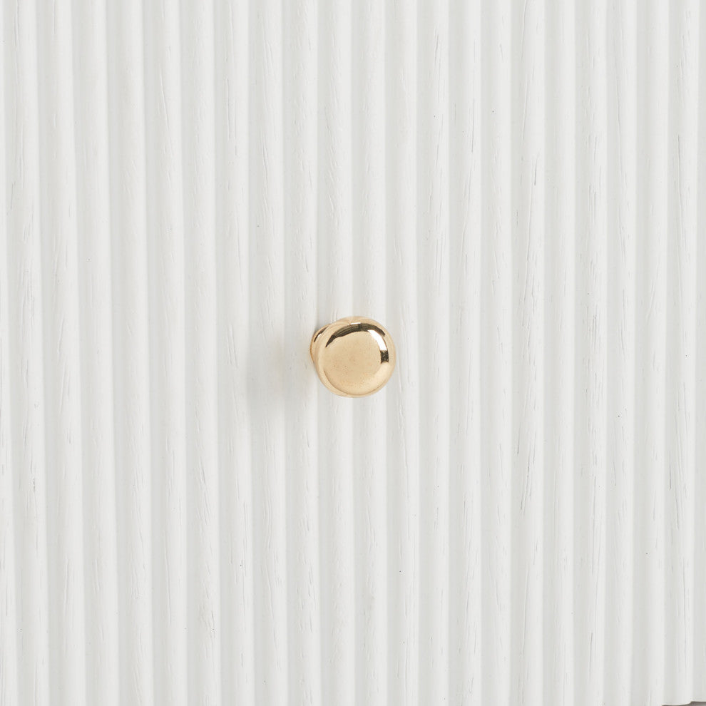 Safavieh Couture Liabella 6 Drawer Curved Dresser, White/Gold, White/Gold