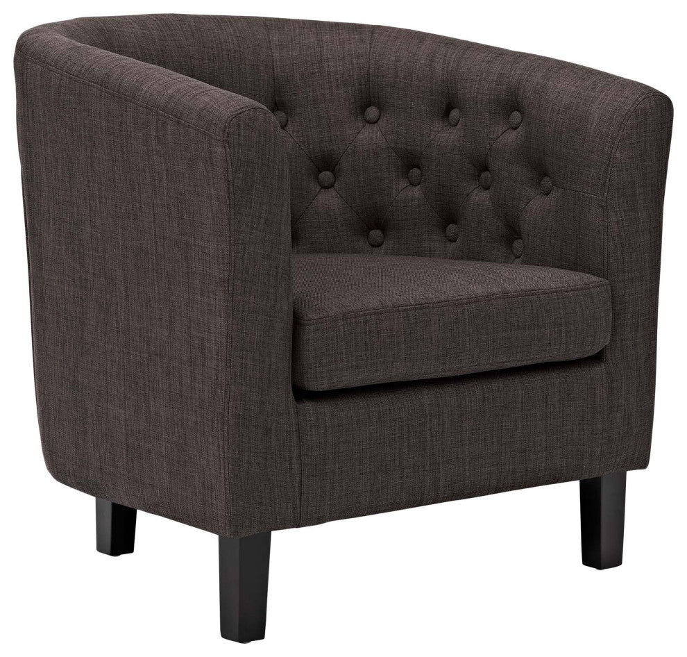 Modern Brown Prospect Upholstered Armchair