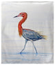 Betsy Drake Reddish Egret Fleece Throw