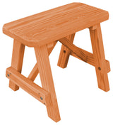 Pine Traditional Picnic Bench, Cedar Stain, 2 Foot