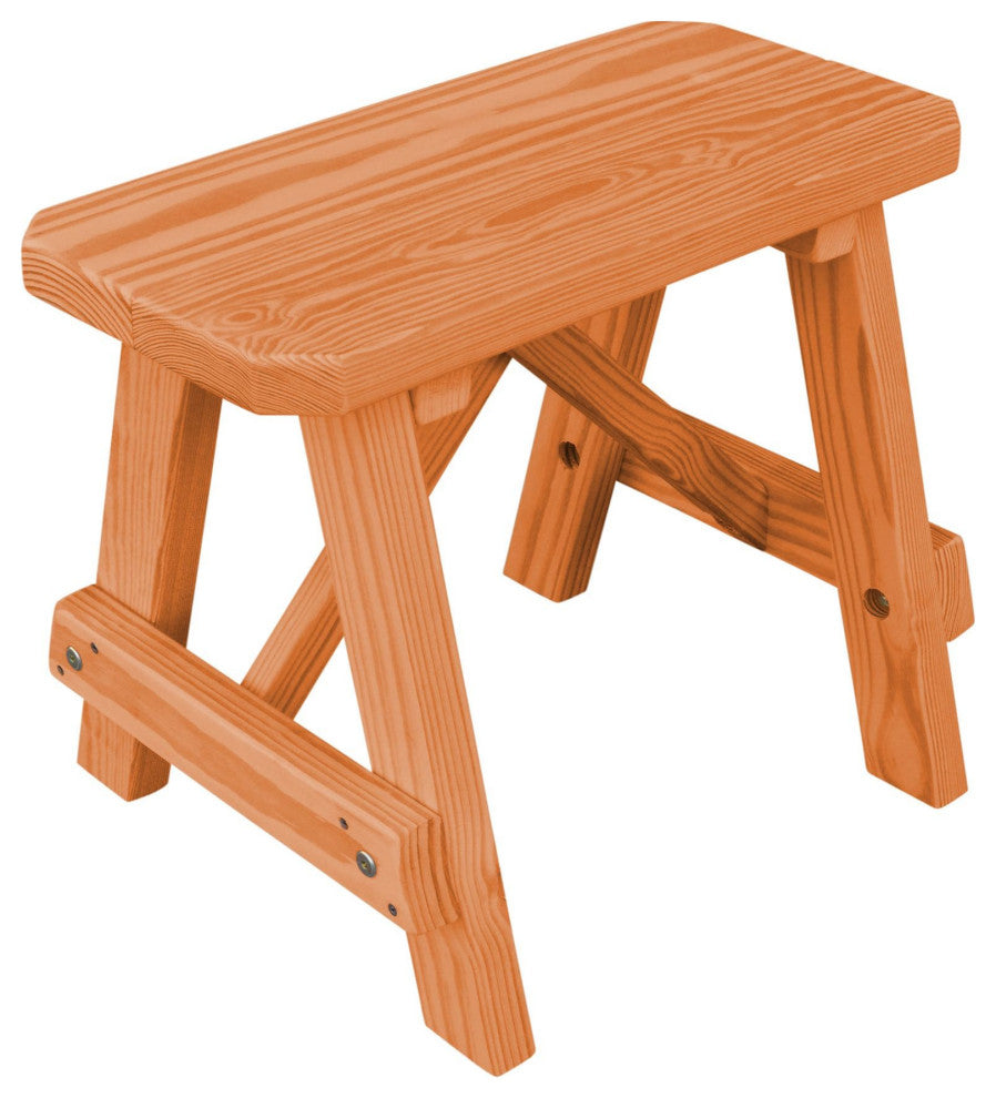 Pine Traditional Picnic Bench, Cedar Stain, 2 Foot
