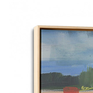 "Evening Radiance" - Abstract Interpretation of Dusk Canvas Art
