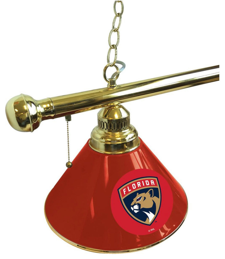Holland Florida Panthers 3-Shade Billiard Light - Brass Fixture