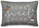 Gray Home Sweet Home 20x14 Spun Poly Pillow