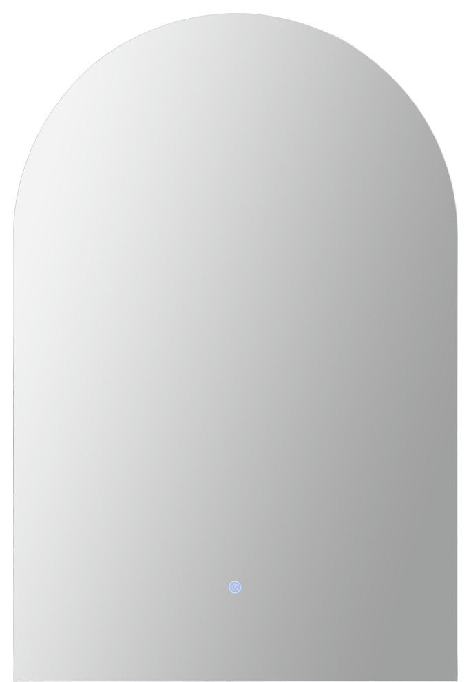 Blanca Plug-In Led Lit Arched All Glass Unframed Mirror