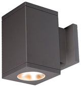 Cube Architectural 5" LED Wall-Light Away From Wall 33 Deg Beam 2700K, Graphite