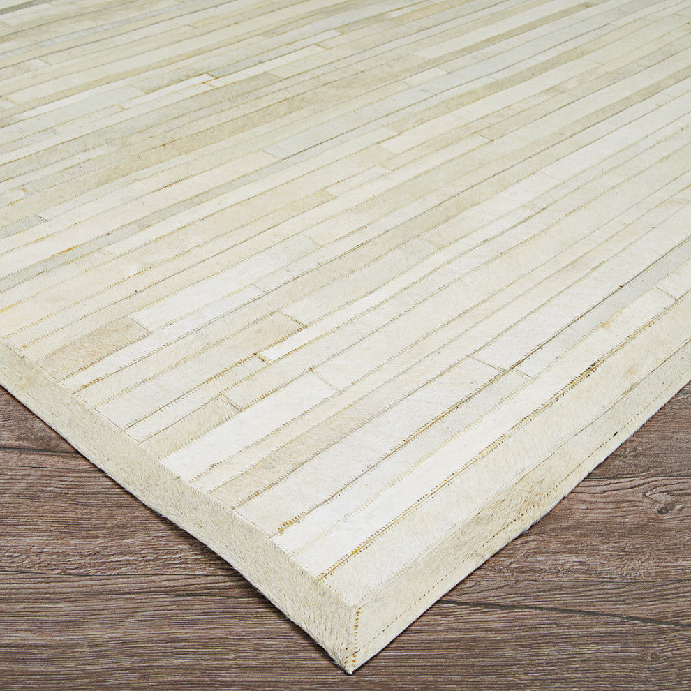 Couristan Chalet Plank Area Rug, Ivory, 3'6"x5'6"