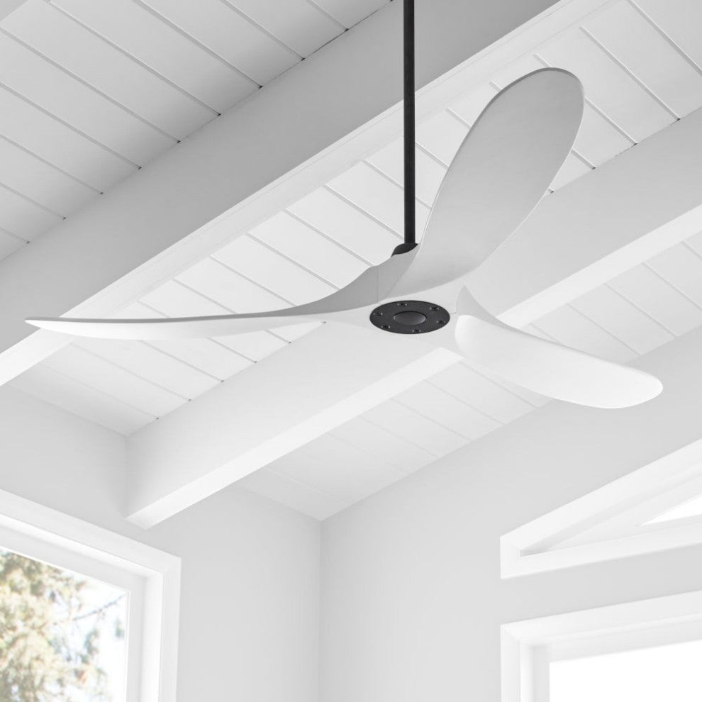Maverick 3 Blade Outdoor Ceiling Fan Matte White Matte White 60.00 Matte White