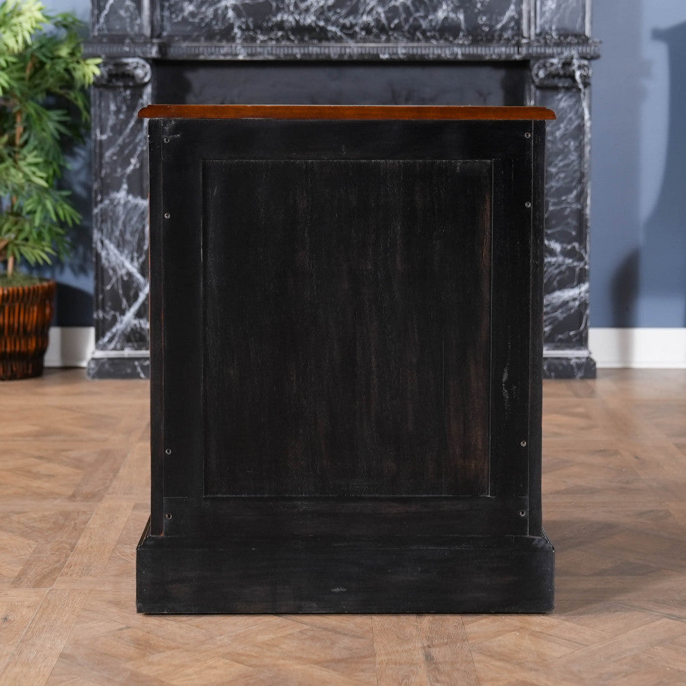 Mahogany 2-Drawer File Cabinet