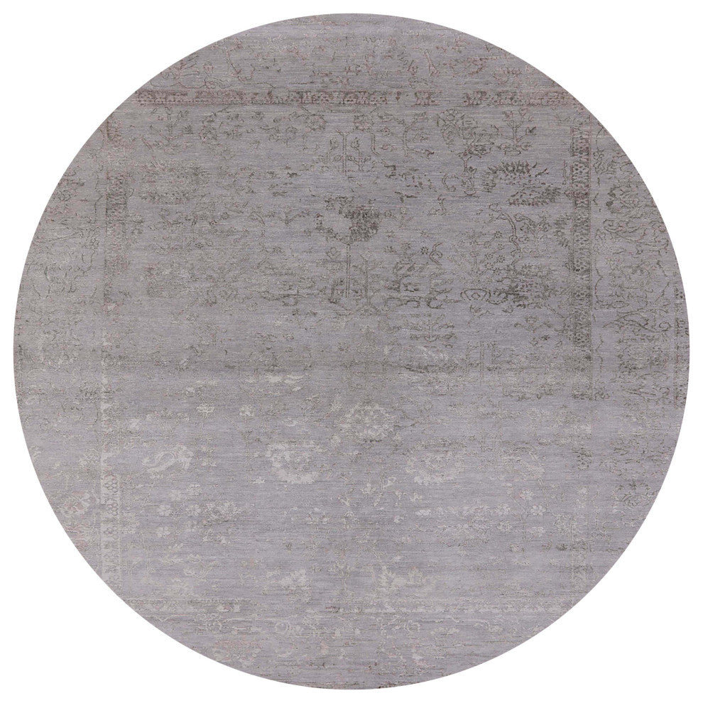 Ahgly Company Indoor Round Mid-Century Modern Area Rugs, 7' Round