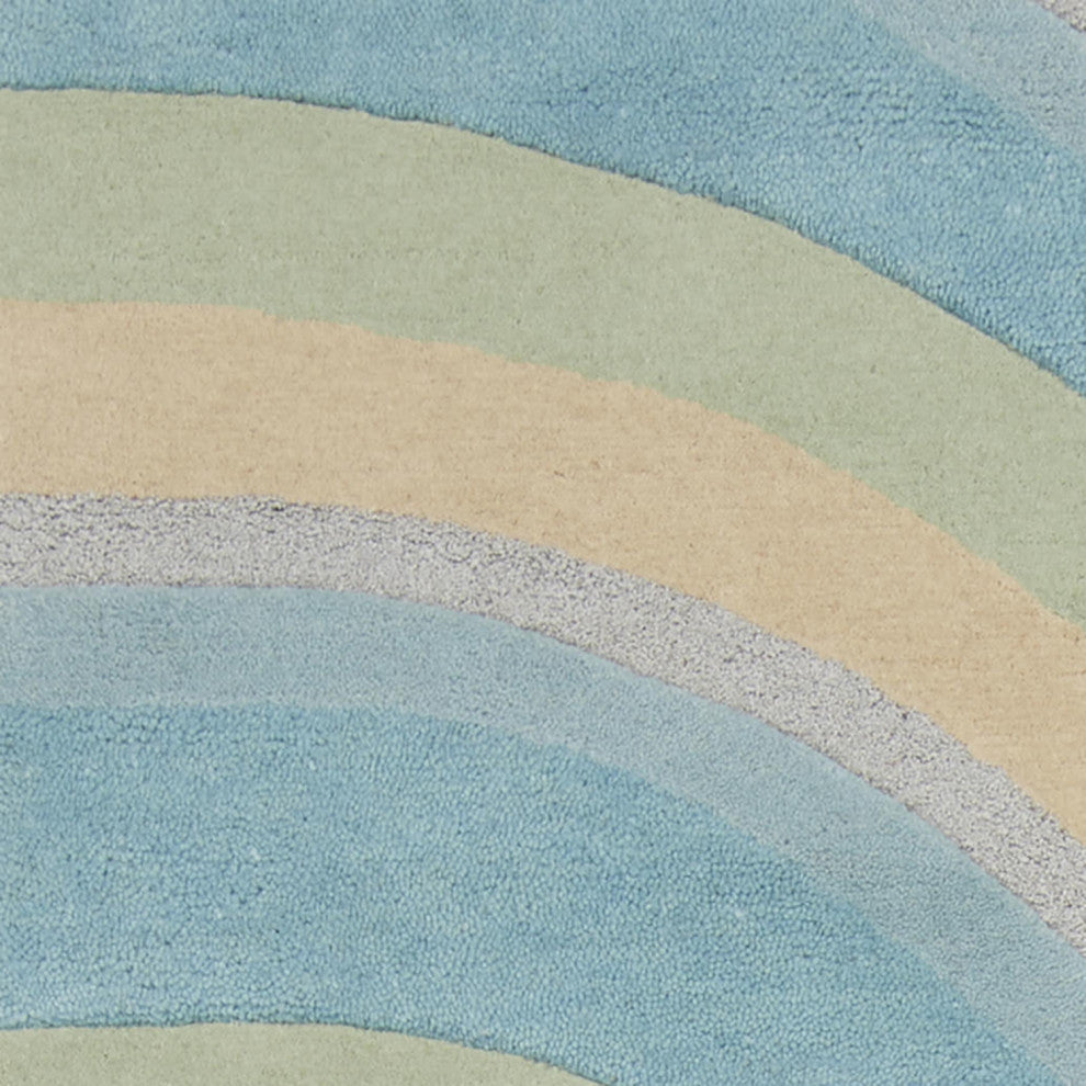 HomeRoots 8' x 10' 6" Wool Ocean Area Rug