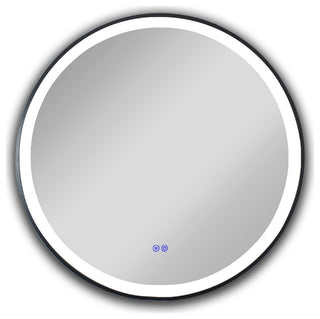 Luminosity Embedded Round Touchscreen Led Mirror, 24" Wide