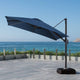 Portofino Comfort Sunbrella Outdoor Patio 10ft Resort Umbrella, Laguna Blue