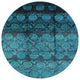 Ahgly Company Indoor Round Mid-Century Modern Area Rugs, 7' Round