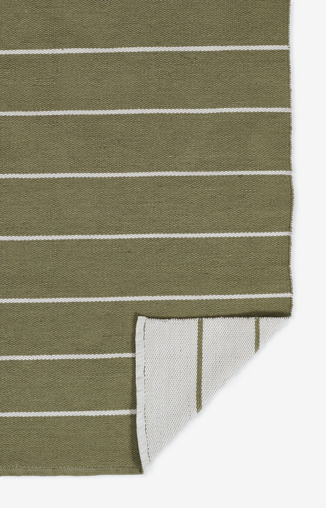 Erin Gates by Momeni River Fine Green Hand Woven PET Indoor Outdoor Rug 2' X 3'