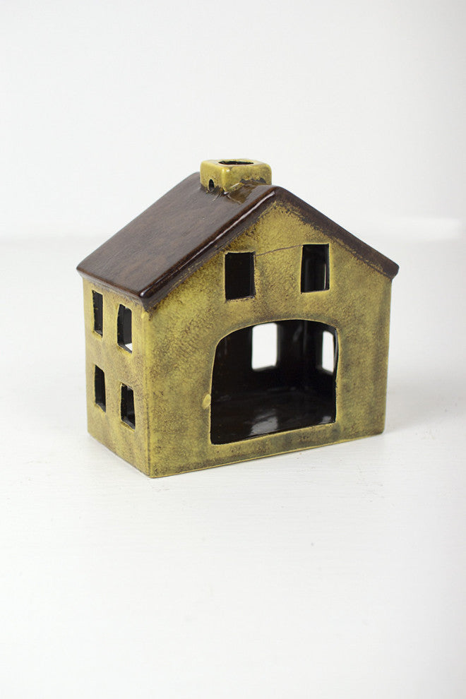 Set of Six Ceramic Village-one Each Design