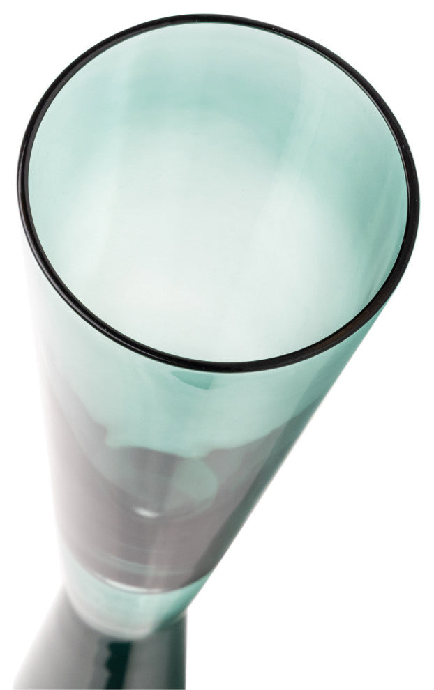 Flute Glasses Set of 4, Green