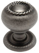 Cosmas 4040WN Weathered Nickel Cabinet Knob With Matching Backplate, Set of 5