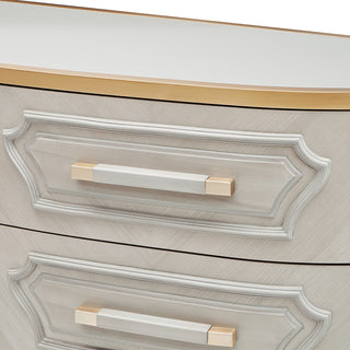 St. Charles Dresser With Mirror, Dove Gray