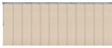 Maxene 12-Panel Track Extendable Vertical Blinds 140-260"W