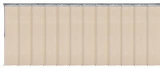 Maxene 12-Panel Track Extendable Vertical Blinds 140-260"W