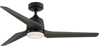 Upshur Collection 52" Matte Black Ceiling Fan With LED Light Kit