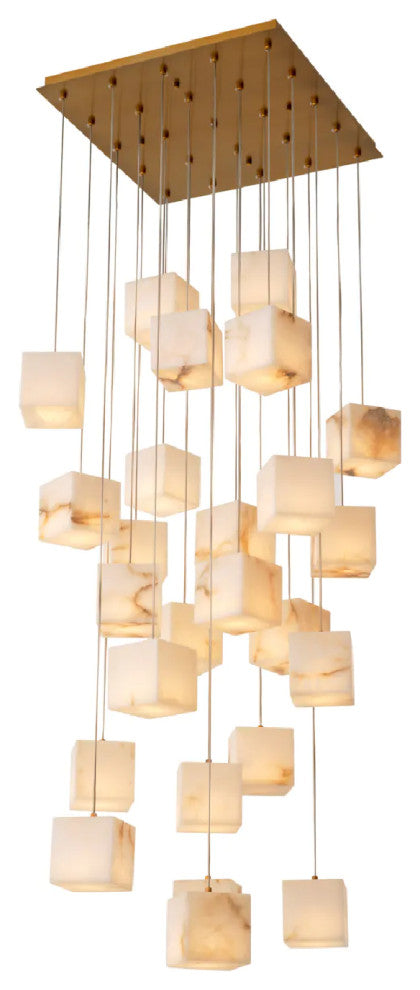 Alabaster Blocks Chandelier, Eichholtz Duboce