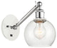 Innovations 317-1W-WPC-G124-6-LED 1-Light Sconce, White and Polished Chrome