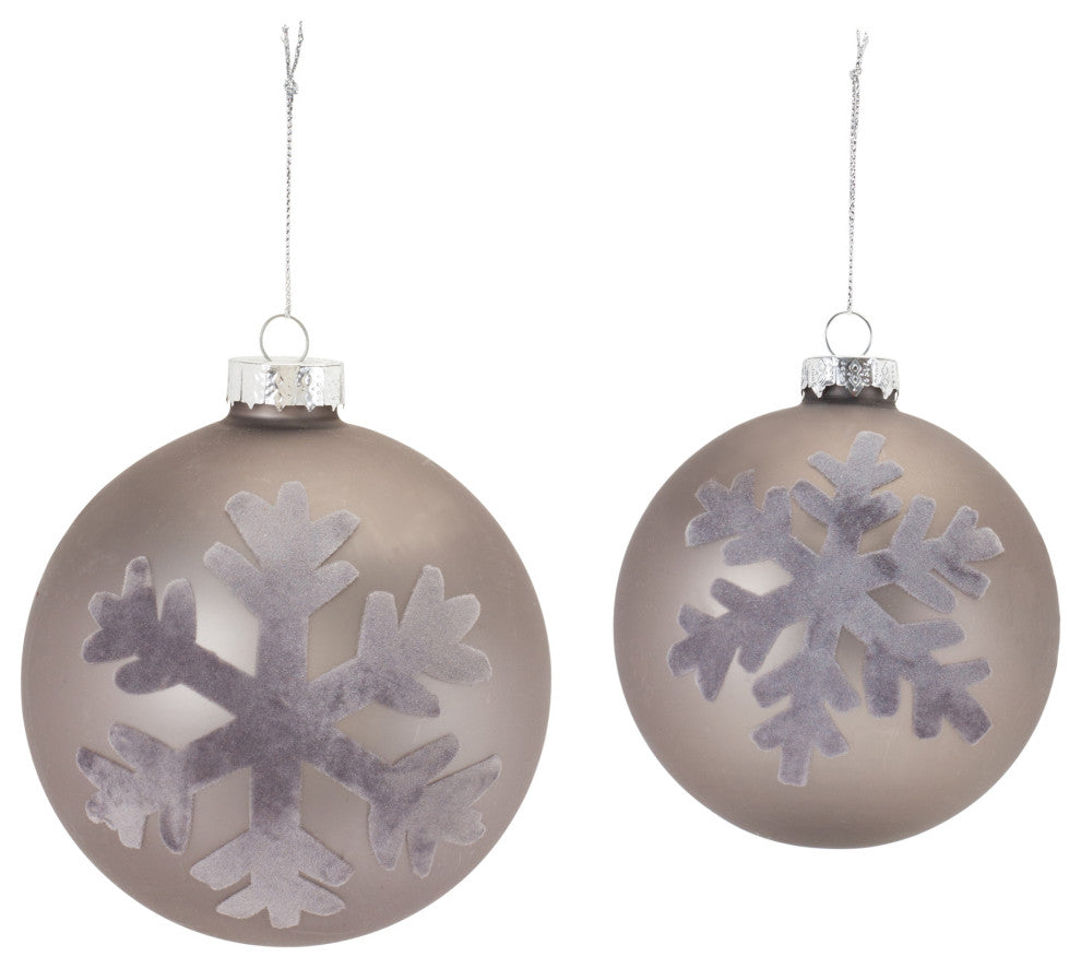Snowflake Ball Ornament, 6-Piece Set