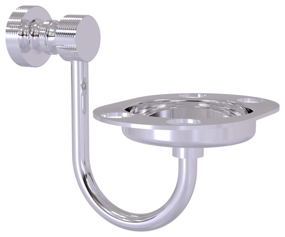 Foxtrot Tumbler and Toothbrush Holder, Polished Chrome