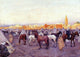 Theo Van Rysselberghe Encampment near a Moroccan Village Gallery Wrapped Canvas