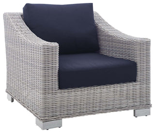 Conway Sunbrella Outdoor Patio Wicker Rattan Armchair