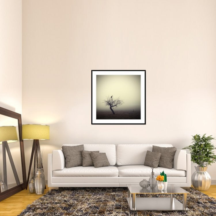 "Meeting In The Morning" Framed Digital Print by Holger Droste, 44x44"