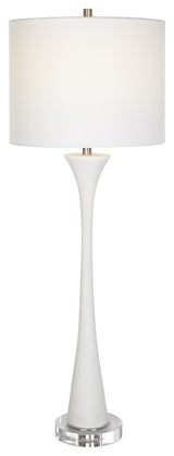 Uttermost Fountain White Marble Buffet Lamp