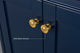 Audrey Vanity Set, Heritage Blue, 60", Gold Hardware, No Mirror