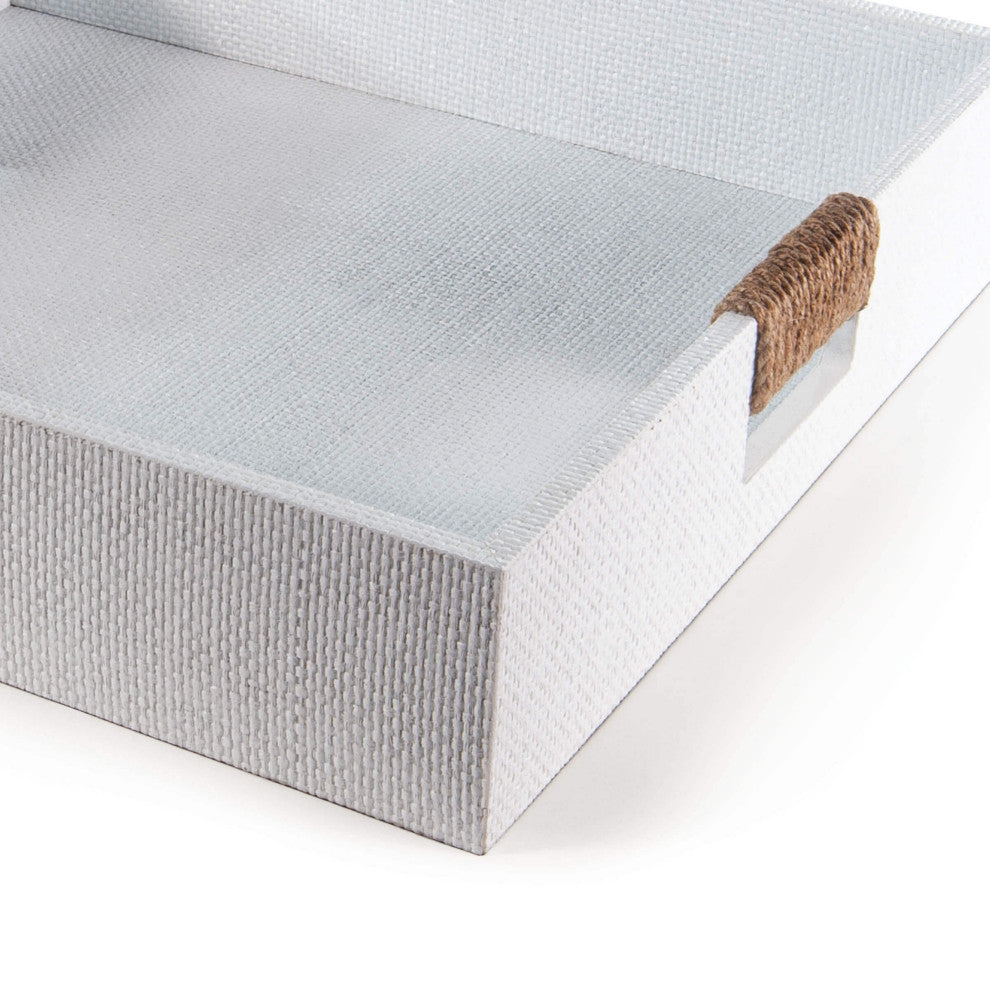 Logia Square Tray Large, White