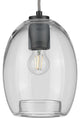 Caisson Collection Graphite 1-Light Mini-Pendant
