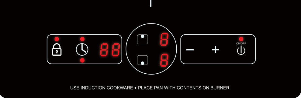 Equator 13" Built in/Freestanding 2 Vertical Burner Induction Cooktop in Black