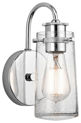 Wall Sconce 1-Light, Chrome