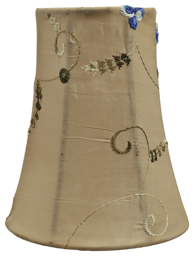 30241-6 Small Bell  Chandelier Clip On Lamp Shade Gold 2 1/2"x4"x5"