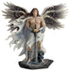 Six-Winged Guardian Angel With Serpent Statue