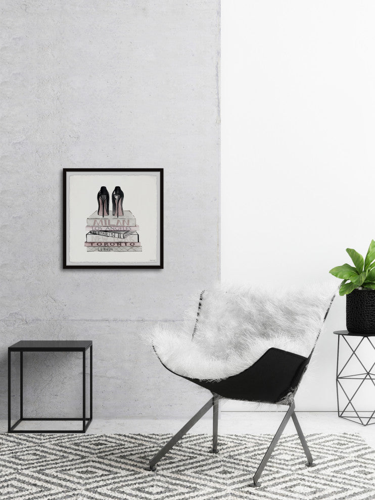 "Getting Ready for Show" Framed Painting Print, 18x18