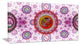 Pink Psychedelic Relaxing Art, Oversized Abstract Canvas Art Print, 60x28
