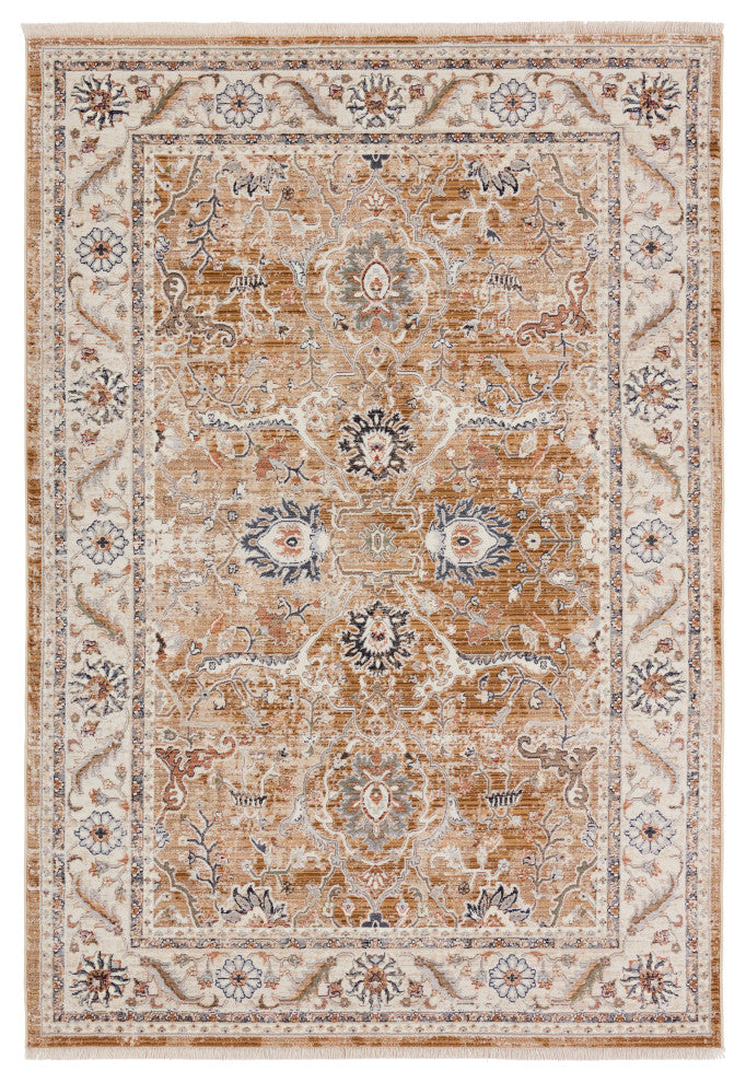 Vibe Romano Medallion Brown/Cream Area Rug 10'X14'