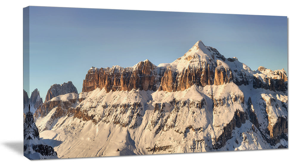 "Overcast Sky Over Italian Alps" Landscape Print Wall Artwork, 1 Panel, 60"x28"