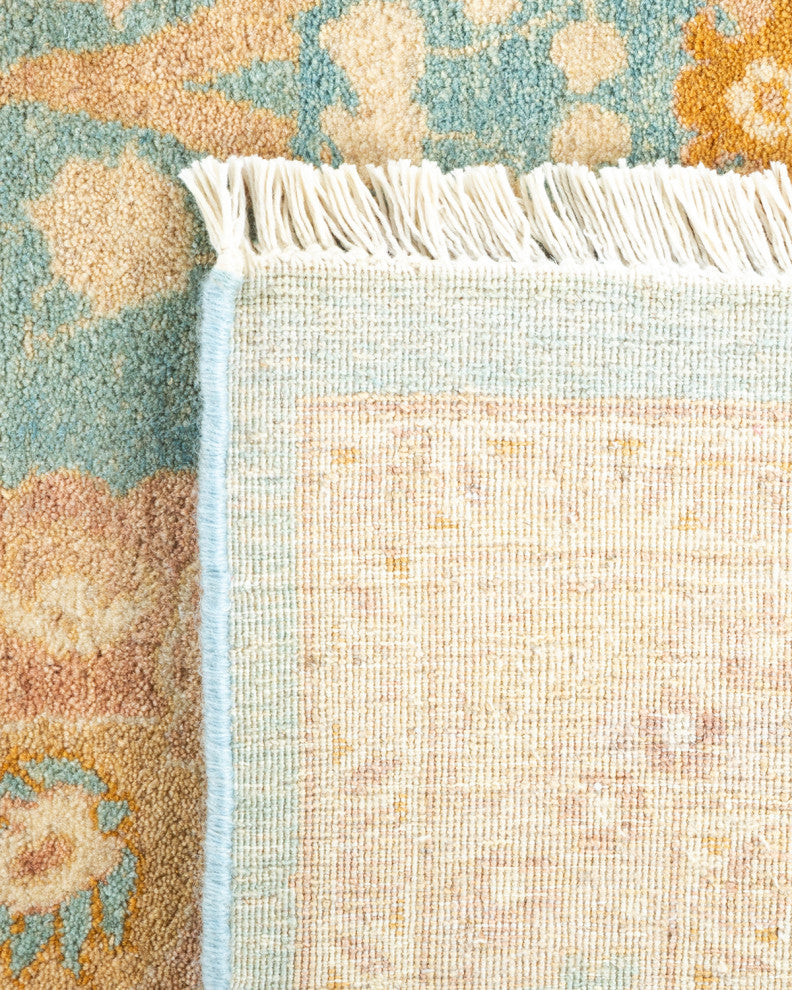 Mogul, One-of-a-Kind Hand-Knotted Area Rug Light Blue, 6' 3" x 8' 10"