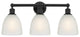 Innovations 616-3W-BK-G381 Castile 3 Light 24" Bath Vanity Light, Matte Black